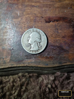 1943 US Washington Quarter Dollar Coin