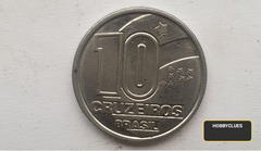 1991 Brazil 10 Cruzeiros Coin