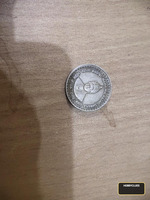 Vintage 5 Rupees Indian Coin Featuring Mahatma Basaveshwara