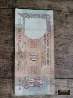 Vintage Indian 10 Rupees Banknote