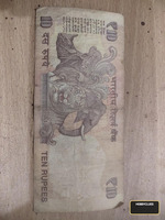 Old Indian 10 Rupees Banknote - Image 2