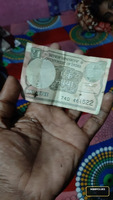 Old Indian 1 Rupee and 2 Rupees Banknotes