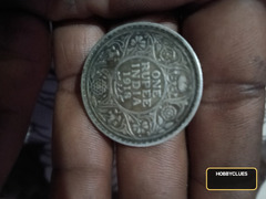1918 One Rupee India Coin - King George V