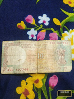 Old Indian 10 Rupees Banknote
