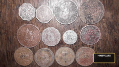 Collection of Vintage Indian and British India Coins