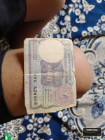 Vintage Indian One Rupee Banknote