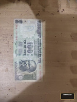 Old Indian 100 Rupees Banknote with Mahatma Gandhi Portrait