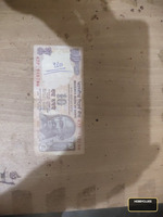 Old Indian 10 Rupees Banknote with Mahatma Gandhi