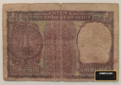 Vintage 1972 Indian One Rupee Banknote - Image 2