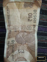 Old Indian 10 Rupees Banknote