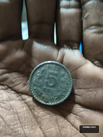 Vintage 5 Rupees Coin from India, 1999