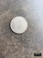 1919 One Rupee India Coin - George V King & Emperor