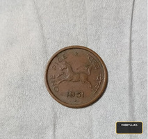 1951 Indian One Pice Coin