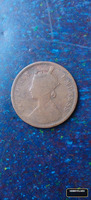 1888 One Quarter Anna Coin from India featuring Queen Victoria
