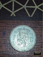 1968 Netherlands 1 Gulden Coin