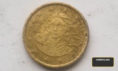 2002 Italian 10 Euro Cent Coin