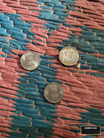 Set of 3 Indian 10 Paise Coins from 1969, 1988, and 1991