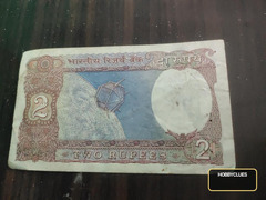 Vintage Indian 2 Rupees Banknote - Image 2