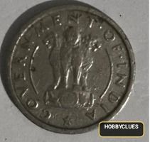 1954 Indian 1/2 Rupee Coin - Image 2