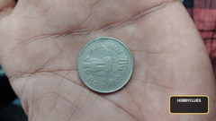 Indian 50 Paise Coin Featuring Indira Gandhi (1977-1984)