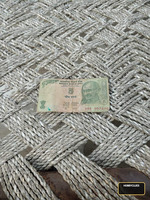 Old Indian 5 Rupees Banknote with Mahatma Gandhi