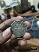 one rupees indian coin 1862