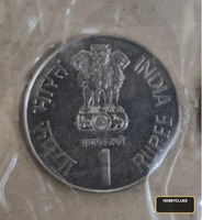 India 1 Rupee 1999 Saint Dnyaneshwar Commemorative Coin - Image 2