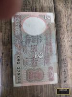 Old Indian 2 Rupees Banknote - Rare Collectible