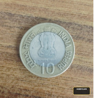 India 10 Rupees Homi Bhabha Birth Centenary Coin, 2008–2009