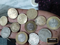 Mixed Indian Coin Collection – Commemorative Rupees and Paise