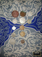 12 Indian Coins – 1942 One Rupee, Paise Coins & ₹2 Commemorative