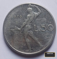 Italy 50 Lire Coin, 1976 - Image 2
