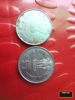 2000 India 2 Rupees Old Coin with Ashoka Emblem