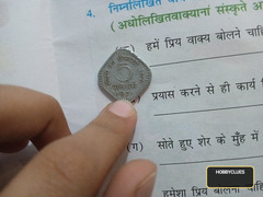 Indian 5 pasia coin of 1971