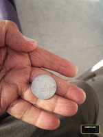 Indian 2 Rupees Coin with Four-Arm Cross Design