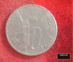 1993 French Polynesia 50 Francs Coin with Sailing Ship