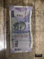 India 100 Rupees Banknote Gandhi Portrait Rani Ki Vav Design