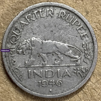1946 Ireland Halfpenny Coin, Irish Harp and Horse Design