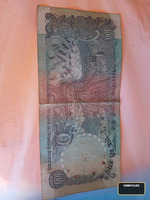 India 100 Rupees Old Banknote Agricultural Tractor Design