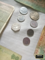 Assorted Indian Old Coin Collection, Mixed Denominations Lot