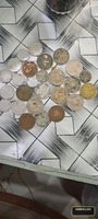 Mixed Lot of Indian Coins, Assorted Rupee Denominations and Designs
