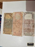 India Banknote Lot, Three Reserve Bank Notes, 10 and 20 Rupees - Image 2