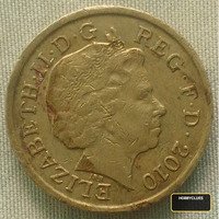 2010 United Kingdom Collectible Coin with Elizabeth II and Sailing Ship