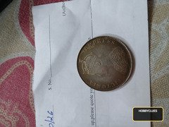 1878 British India One Rupee Coin, Queen Victoria