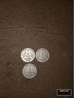 India 1/4 Rupee Coin Lot, 1954 and 1955, Ashoka Emblem