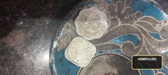 India 5 Paise Coins 1982 and 1986, Pair of Old Coins - Image 2
