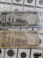 Pair of Indian 500 Rupee Banknotes, Gandhi and Dandi March Designs - Image 2