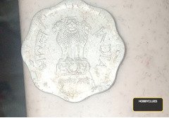 1988 India 10 Paise Old Coin with Ashoka Lion Capital - Image 2