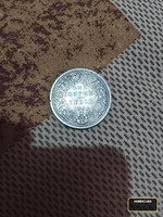 1862 British India One Rupee Coin, Queen Victoria Portrait