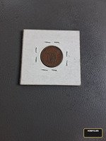 1962 British One Penny Old Coin with Queen Elizabeth II